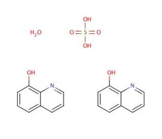8-Hydroxyquinoline hemisulfate salt hemihydrate (CAS 207386-91-2) - chemical structure image