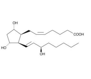 8-iso-15(R)-Prostaglandin F2&alpha; (CAS 214748-65-9) - chemical structure image