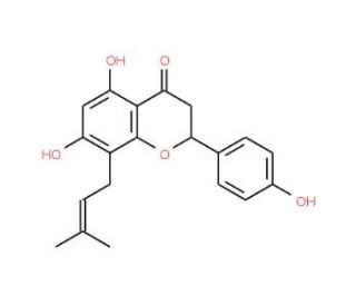 8-Isopentenylnaringenin (CAS 68682-02-0) - chemical structure image
