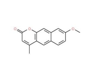 8-Methoxy-4-methylbenzo[g]coumarin (CAS 69169-71-7) - chemical structure image