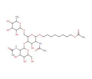8-Methoxycarbonyloctyl-4-O-(2&prime;-acetamido-2&prime;-deoxy-&beta;-D-glucopyranosyl)-6-O-&alpha;-L-fucopyranosyl-2-deoxy-&beta;-D-glucopyranoside - che