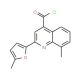 8-methyl-2-(5-methyl-2-furyl)quinoline-4-carbonyl chloride - chemical structure image