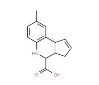 8-Methyl-3a,4,5,9b-tetrahydro-3H-cyclopenta[c]-quinoline-4-carboxylic acid - chemical structure image