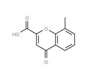 8-Methyl-4-oxo-4H-chromene-2-carboxylic acid (CAS 38243-78-6) - chemical structure image