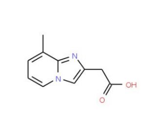 (8-Methyl-imidazo[1,2-a]pyridin-2-yl)acetic acid (CAS 59128-08-4) - chemical structure image