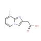 (8-Methyl-imidazo[1,2-a]pyridin-2-yl)acetic acid (CAS 59128-08-4) - chemical structure image