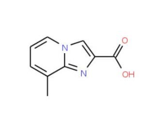 8-Methyl-imidazo[1,2-a]pyridine-2-carboxylic acid (CAS 88751-05-7) - chemical structure image