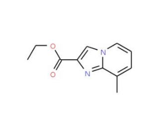 8-Methyl-imidazo[1,2-a]pyridine-2-carboxylic acid ethyl ester (CAS 67625-40-5) - chemical structure image