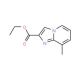 8-Methyl-imidazo[1,2-a]pyridine-2-carboxylic acid ethyl ester (CAS 67625-40-5) - chemical structure image