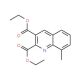 8-Methyl-quinoline-2,3-dicarboxylic acid diethyl ester (CAS 892874-76-9) - chemical structure image