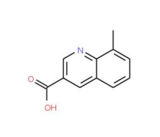 8-Methyl-quinoline-3-carboxylic acid (CAS 71082-55-8) - chemical structure image