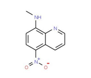 8-Methylamino-5--nitroquinolilne (CAS 152810-27-0) - chemical structure image