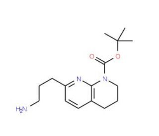 8-N-Boc-5,6,7,8-Tetrahydro-1,8-Naphthyridin-2-propylamine (CAS 886362-44-3) - chemical structure image