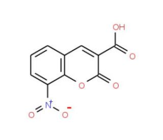 8-Nitro-2-oxo-2H-chromene-3-carboxylic acid (CAS 82119-78-6) - chemical structure image