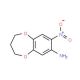 8-nitro-3,4-dihydro-2H-1,5-benzodioxepin-7-amine (CAS 81864-62-2) - chemical structure image