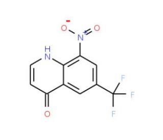 8-Nitro-6-(trifluoromethyl)-4(1H)-quinolinone - chemical structure image