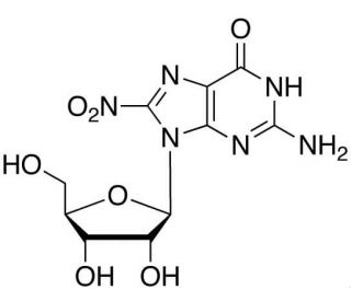 8-Nitroguanosine (CAS 337536-53-5) - chemical structure image