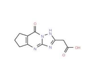 (8-Oxo-5,6,7,8-tetrahydro-4H-cyclopenta[d][1,2,4]-triazolo[1,5-a]pyrimidin-2-yl)-acetic acid - chemical structure image