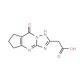 (8-Oxo-5,6,7,8-tetrahydro-4H-cyclopenta[d][1,2,4]-triazolo[1,5-a]pyrimidin-2-yl)-acetic acid - chemical structure image