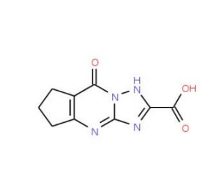 8-Oxo-5,6,7,8-tetrahydro-4H-cyclopenta[d][1,2,4]-triazolo[1,5-a]pyrimidine-2-carboxylic acid - chemical structure image