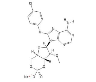 8-pCPT-2&prime;-O-Me-cAMP (CAS 634207-53-7) - chemical structure image