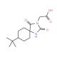 (8-tert-butyl-2,4-dioxo-1,3-diazaspiro[4.5]dec-3-yl)acetic acid - chemical structure image