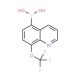 8-Trifluoromethoxyquinoline-5-boronic acid (CAS 1072951-46-2) - chemical structure image