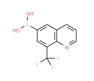 8-Trifluoromethylquinoline-6-boronic acid (CAS 1072951-47-3) - chemical structure image