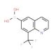 8-Trifluoromethylquinoline-6-boronic acid (CAS 1072951-47-3) - chemical structure image