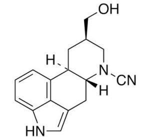 8&beta;-Hydroxymethyl-6-cyanoergoline (CAS 108895-69-8) - chemical structure image