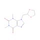 9-(1,3-Dioxolan-2-ylmethyl)-3,9-dihydro-1,3-dimethyl-1H-purine-2,6-dione (CAS 1174289-18-9) - chemical structure image