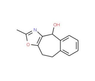 9,10-Dihydro-2-methyl-4H-benzo[5,6]cyclohept[1,2-d]oxazol-4-ol (CAS 28237-14-1) - chemical structure image