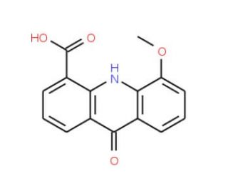 9,10-Dihydro-5-methoxy-9-oxo-4-acridinecarboxylic Acid (CAS 88377-31-5) - chemical structure image