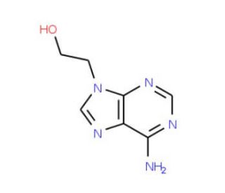 9-(2-Hydroxyethyl)adenine (CAS 707-99-3) - chemical structure image
