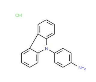 9-(4-Aminophenyl)carbazole hydrochloride (CAS 312700-07-5) - chemical structure image