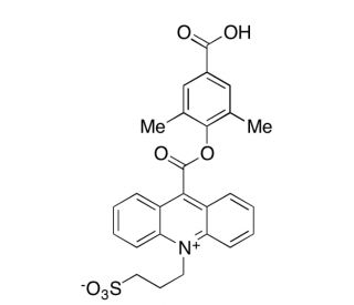 9-[(4-Carboxy-2,6-dimethylphenoxy)carbonyl]-10-(3-sulfopropyl)acridinium Inner Salt (CAS 946423-58-1) - chemical structure im