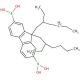 [9,9-Bis(2-ethylhexyl)-9H-fluorene-2,7-diyl]bisboronic acid (CAS 264615-47-6) - chemical structure image