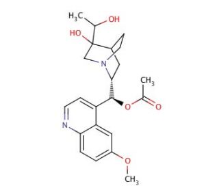9-Acetyl-3,10-dihydroxyapoquinidine Methyl Ether (CAS 1262639-66-6) - chemical structure image