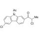 9-Acetyl-6-chloro-2-(2-chloro-1-oxopropyl)-9H-carbazole (CAS 114041-34-8) - chemical structure image