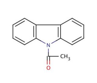 9-Acetylcarbazole (CAS 574-39-0) - chemical structure image