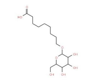 9-(&alpha;-D-Galactopyranosyloxy)nonanoic Acid (CAS 83345-63-5) - chemical structure image