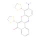 9-Amino-6,8-di-1,3,2-dithiarsolan-2-yl-5H-benzo[a]phenoxazin-5-one (CAS 345340-48-9) - chemical structure image