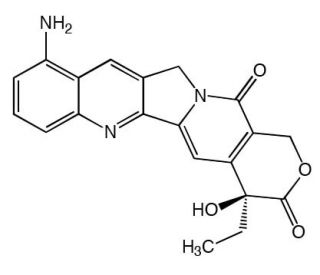 9-Aminocamptothecin (CAS 91421-43-1) - chemical structure image