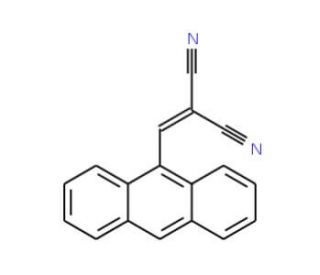 (9-Anthrylmethylene)malononitrile (CAS 55490-87-4) - chemical structure image