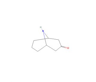 9-Azabicyclo[3.3.1]nonan-3-one (CAS 4390-39-0) - chemical structure image