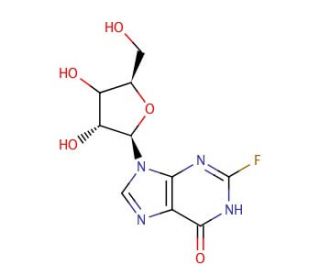 9-&beta;-D-Arabinofuranosyl-2-fluorohypoxanthine (CAS 83480-48-2) - chemical structure image