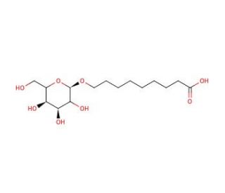 9-(&beta;-D-Galactopyranosyloxy)nonanoic Acid (CAS 83345-63-5) - chemical structure image