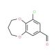 9-chloro-3,4-dihydro-2H-1,5-benzodioxepine-7-carbaldehyde - chemical structure image