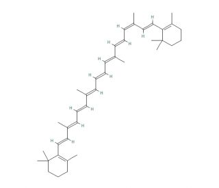 9-cis-&beta;-Carotene (CAS 13312-52-2) - chemical structure image