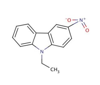 9-Ethyl-3-nitrocarbazole (CAS 86-20-4) - chemical structure image